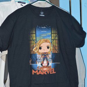 Men's Captain Marvel T-Shirt by Pop Tees
